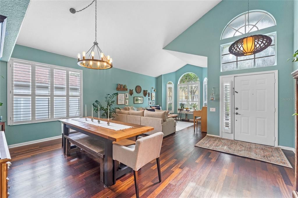 View of formal dining area as you look toward the front of the home.