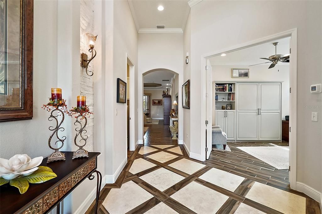 More of what the foyer has to offer with custom accents engaging all the senses.