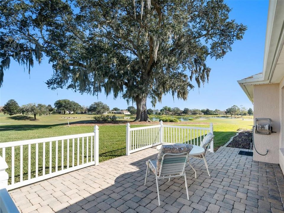 Paver Patio overlooking Golf Course