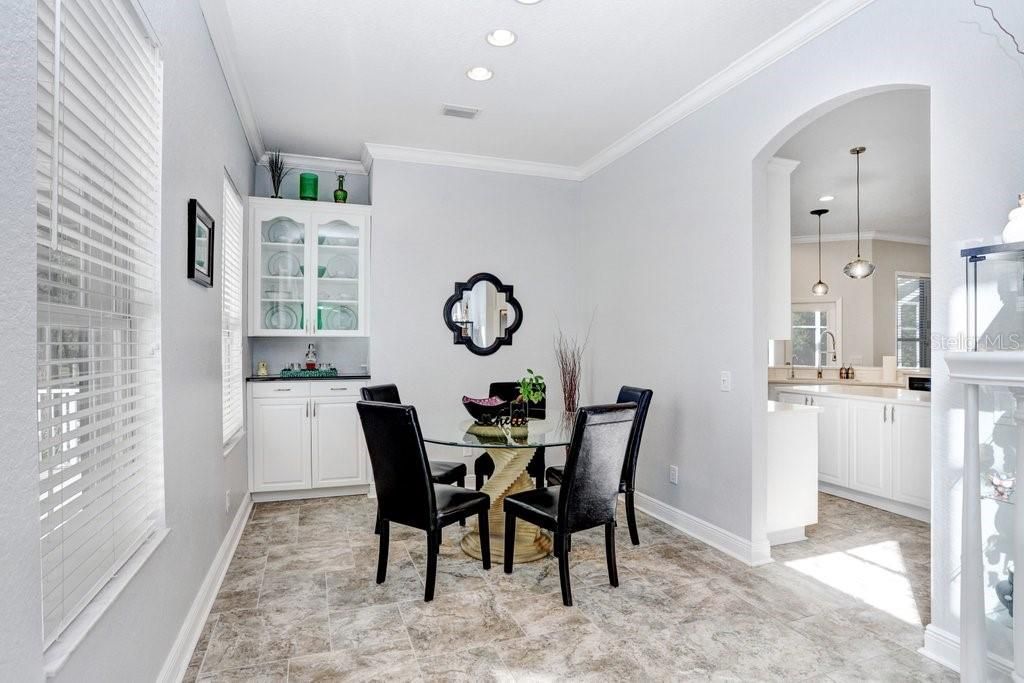 Dining Room with Built in China Cabinet