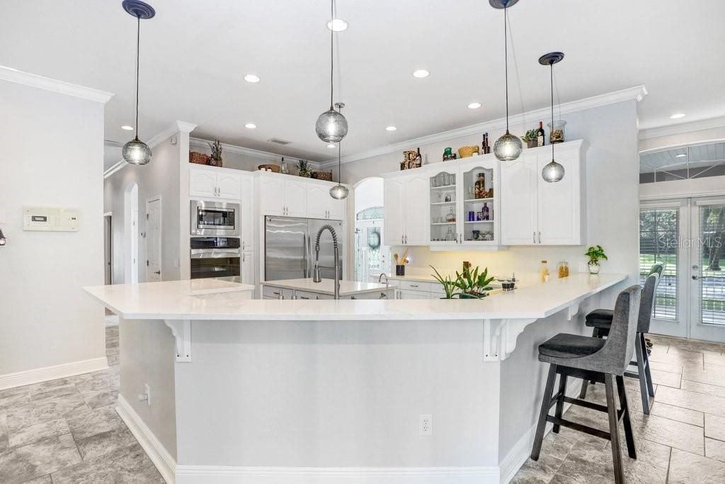 Newly Remodeled kitchen with new lighting