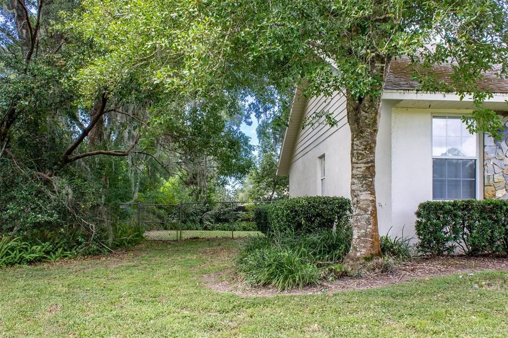 Front corner of home south side.