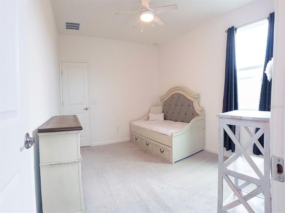 Second floor bedroom with jack and jill bath