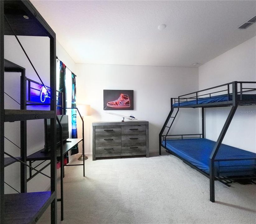 Second floor bedroom with jack and jill bath