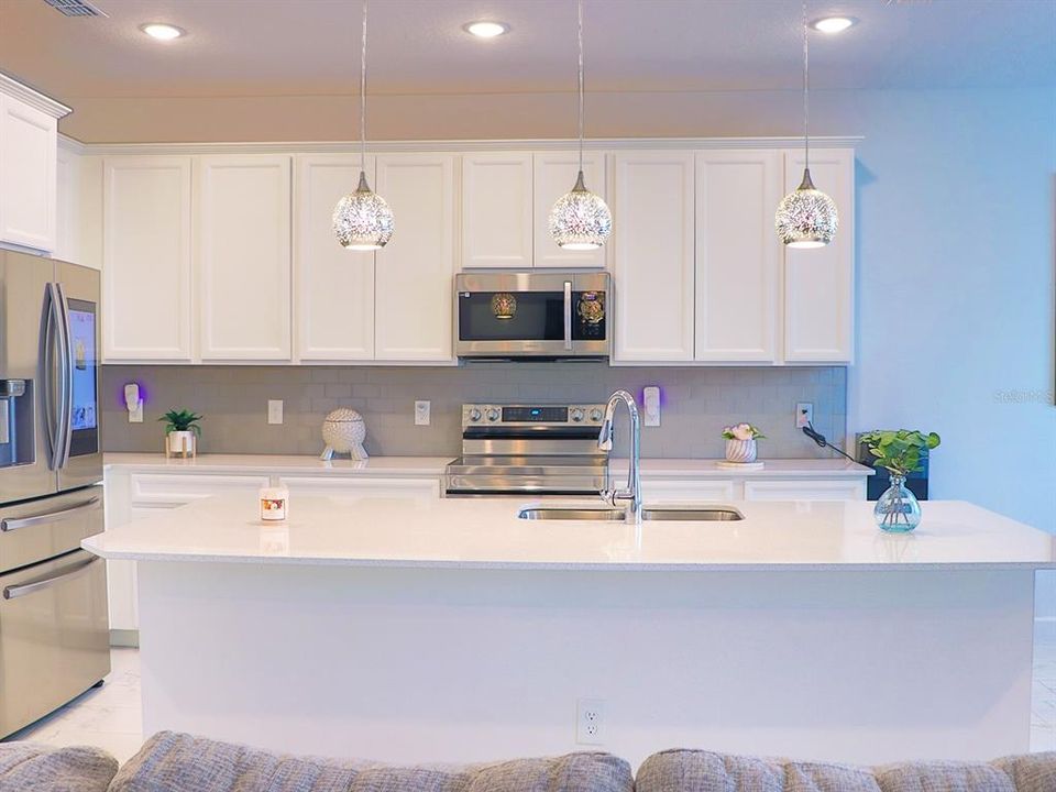 Kitchen with open concept design