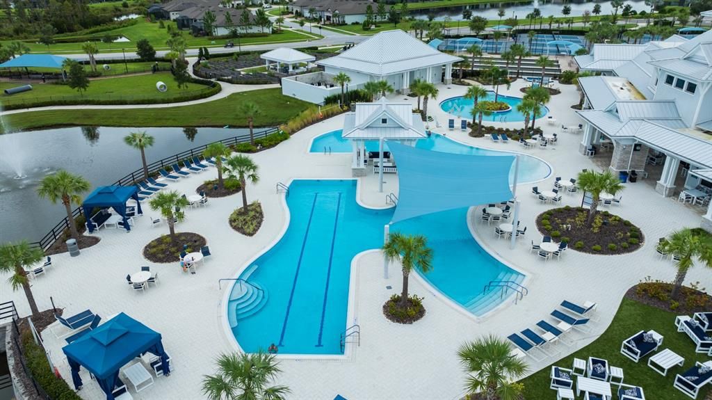 Large resort style pool