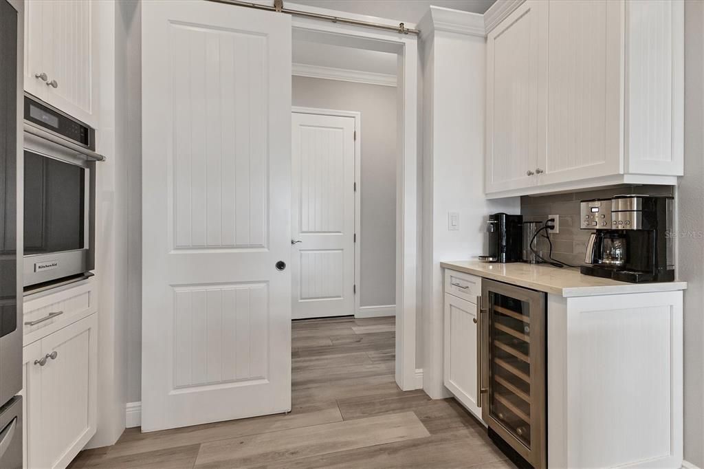 Wall oven and wine cooler!