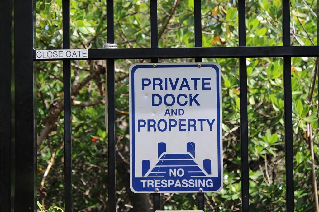 Walkway to deeded boat lift