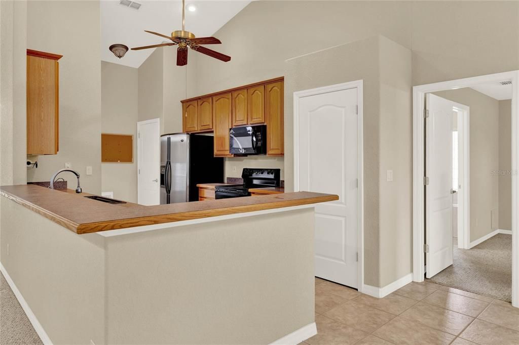 Kitchen From Eat-In Kitchen. Doorway to Primarry Bedroom