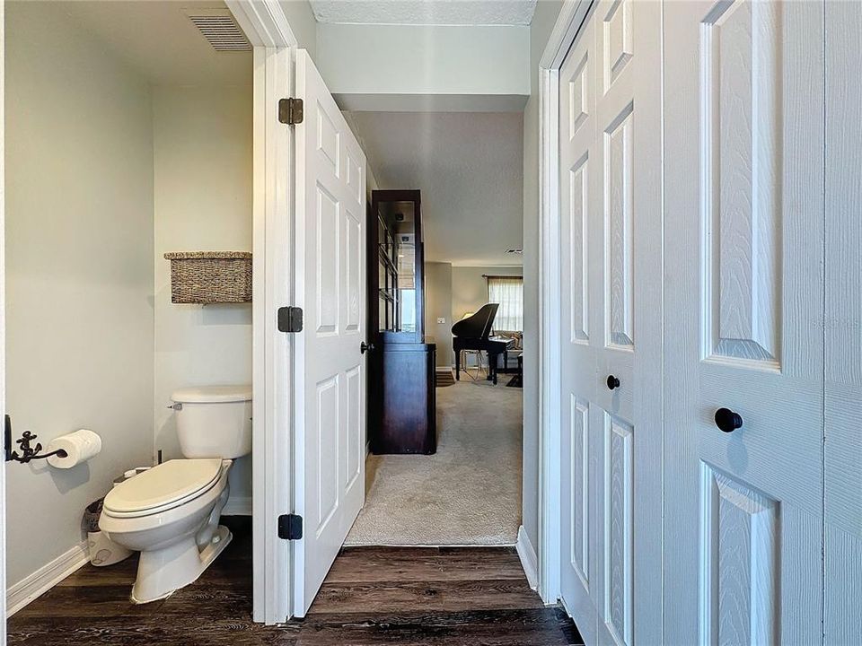 Half bath and large pantry