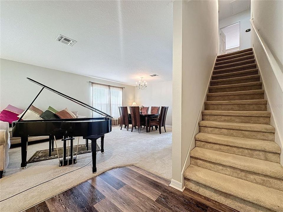 Stairs leading to bedrooms upstairs