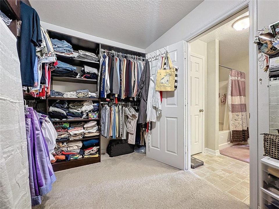 Large walk in closet