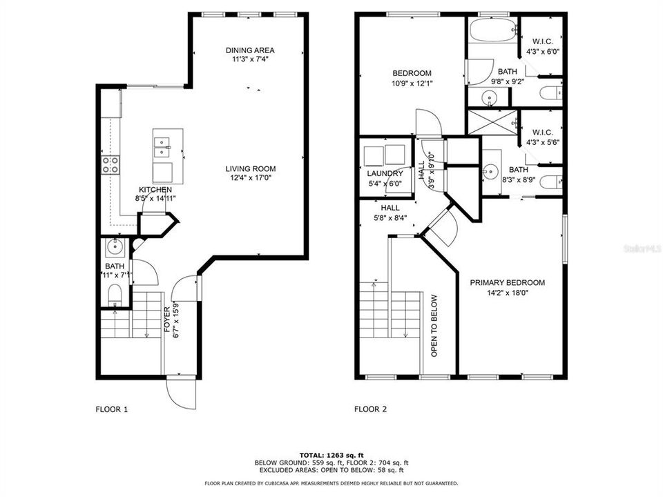 На продажу: $275,000 (2 спален, 2 ванн, 1289 Квадратных фут)