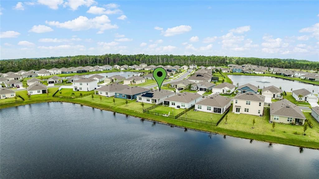 Back of house-Aerial water view