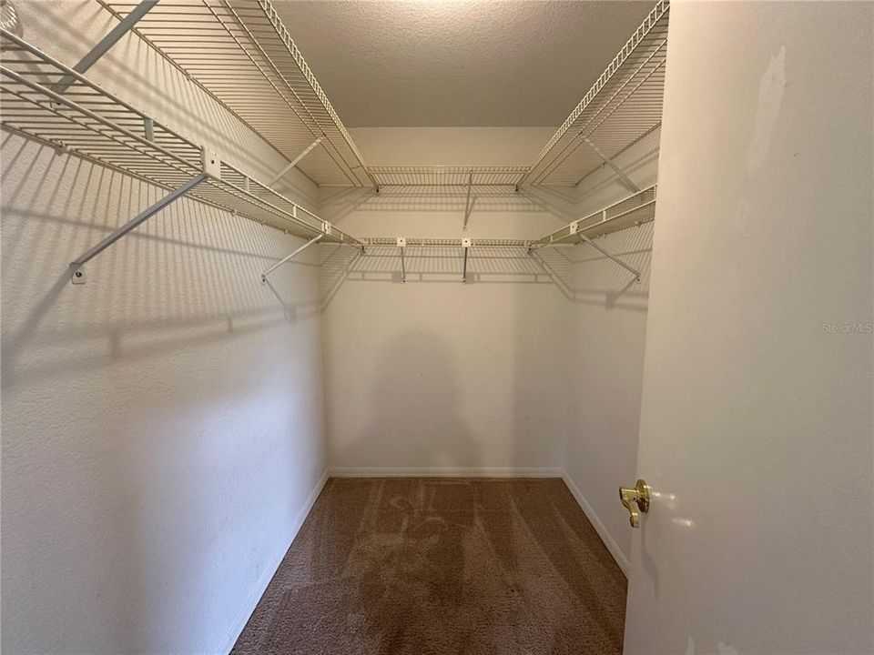 Large walk-in closet.