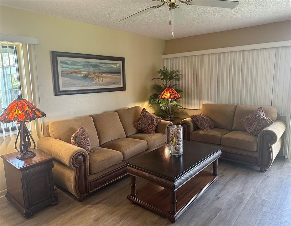 Living Room with new flooring