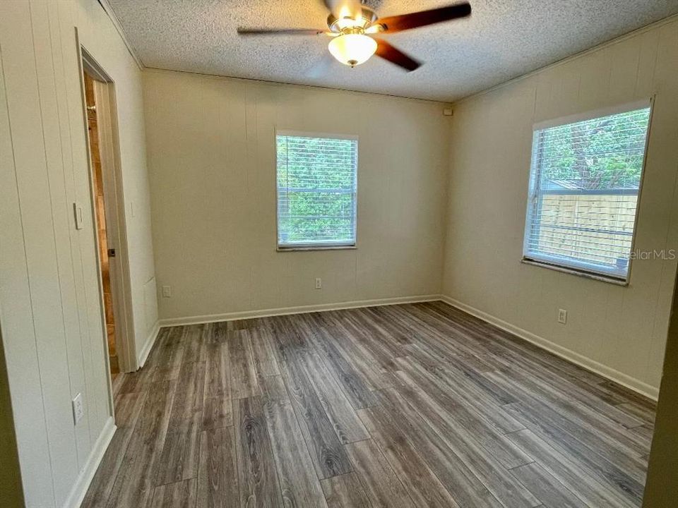 Primary Bedroom facing backyard