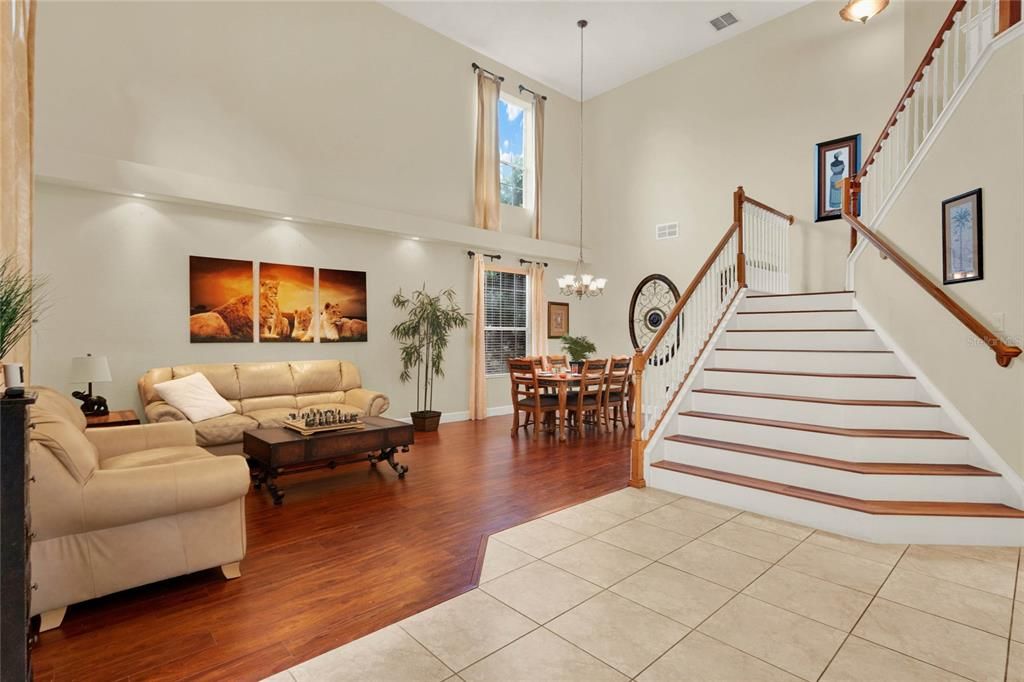 Open Entry Great Room - Formal Living and Dining Room