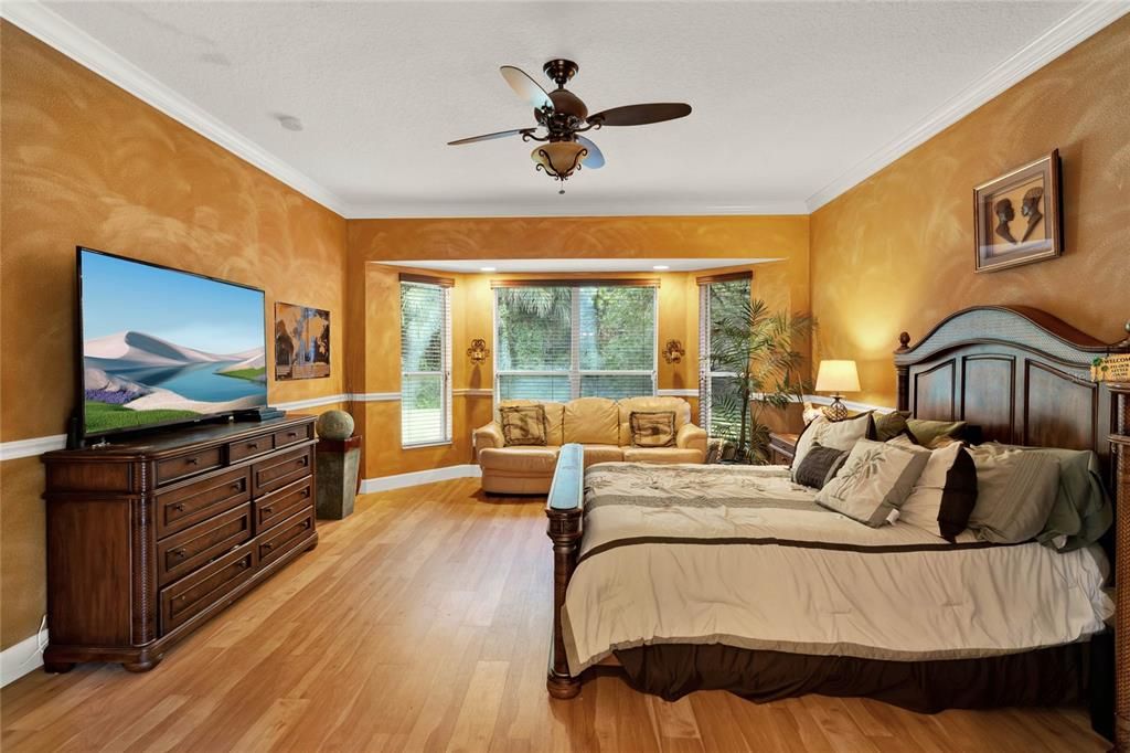 Primary Bedroom showing Sitting area behind