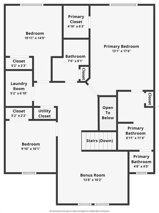 Second Floor Layout