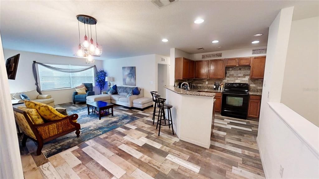 Living Room and Kitchen