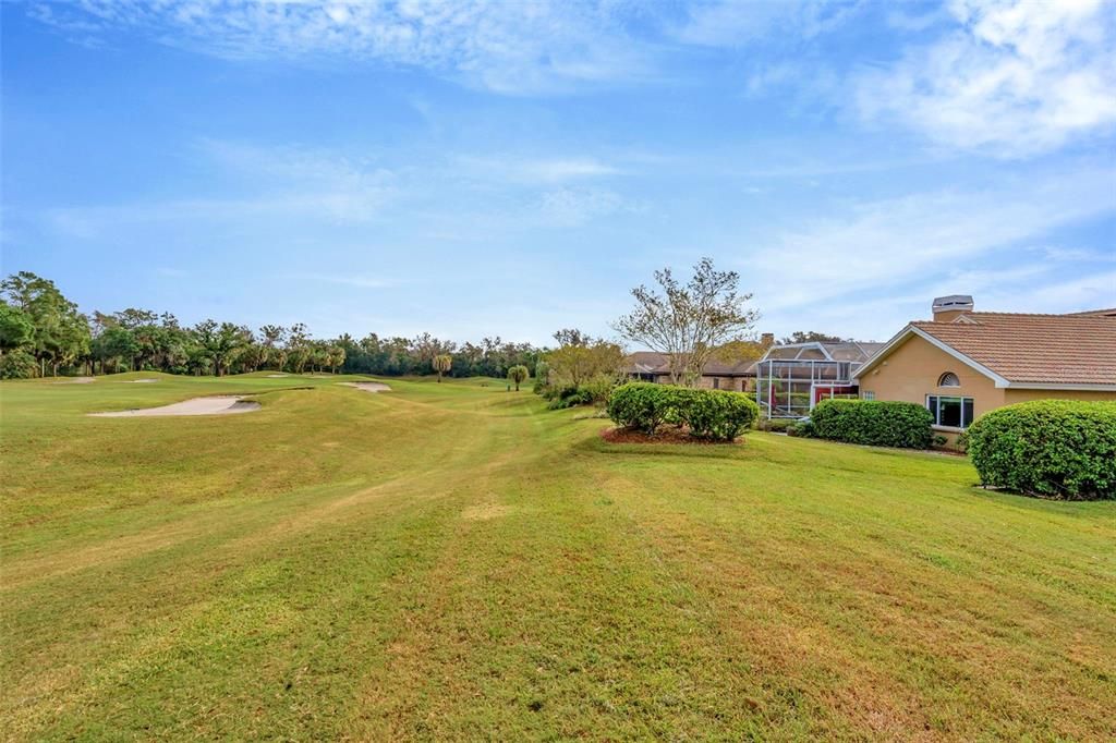 VIEW OF THE FAIRWAY FROM GOLF COURSE