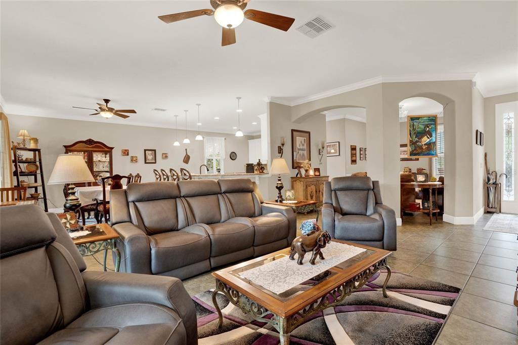 Living Room Open to Kitchen