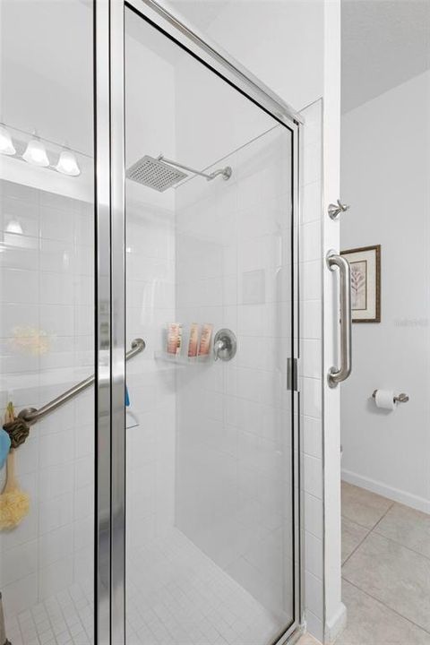 spacious Walk in shower.