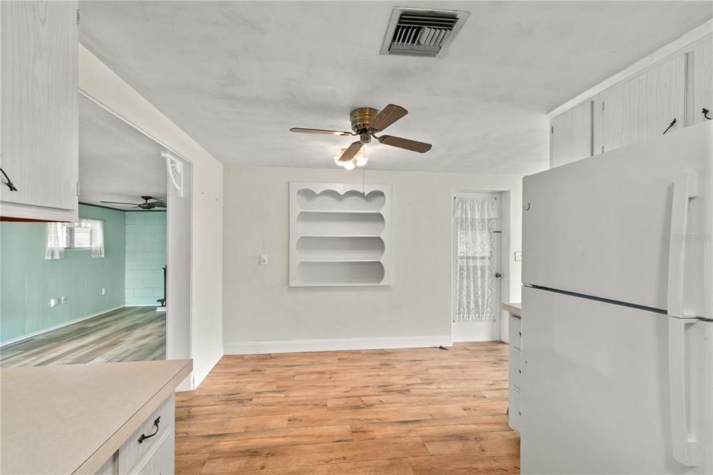 Kitchen, Dining Area and Florida Room