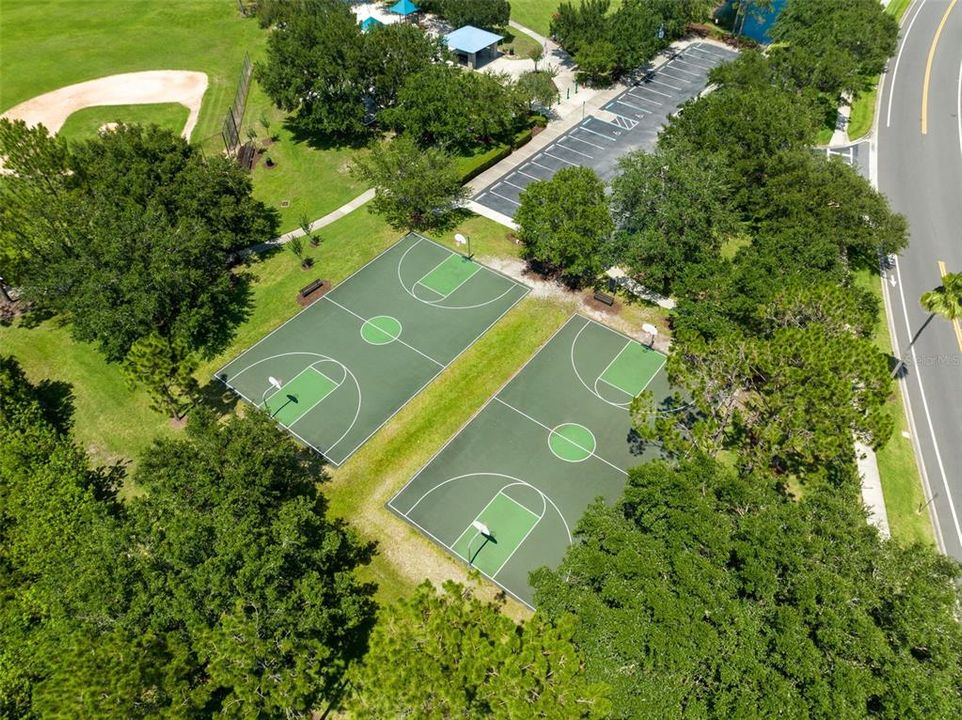 EASTWOOD PARK WITH BASKETBALL COURTS, BASEBALL FIELD AND PLAYGROUND