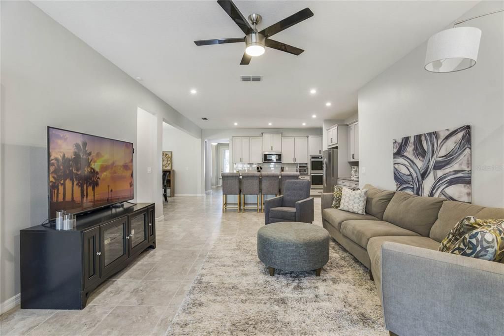 Living Room opens to the Kitchen and Dining Room