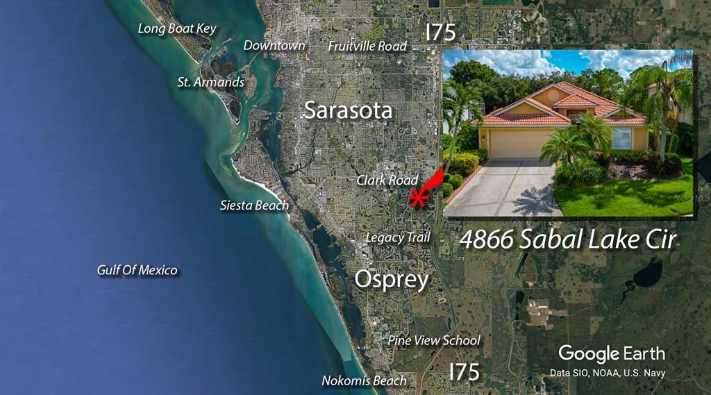 Turtle Rock on Palmer Ranch convenient to Siesta Key Beach, downtown Sarasota & cultural activities.