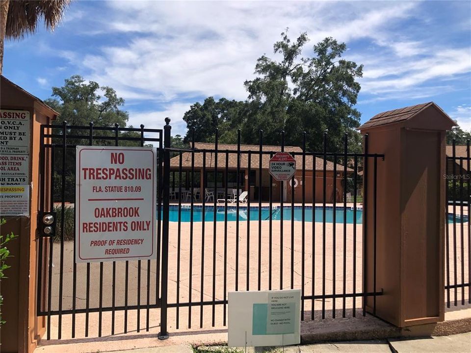 Entrance to pool