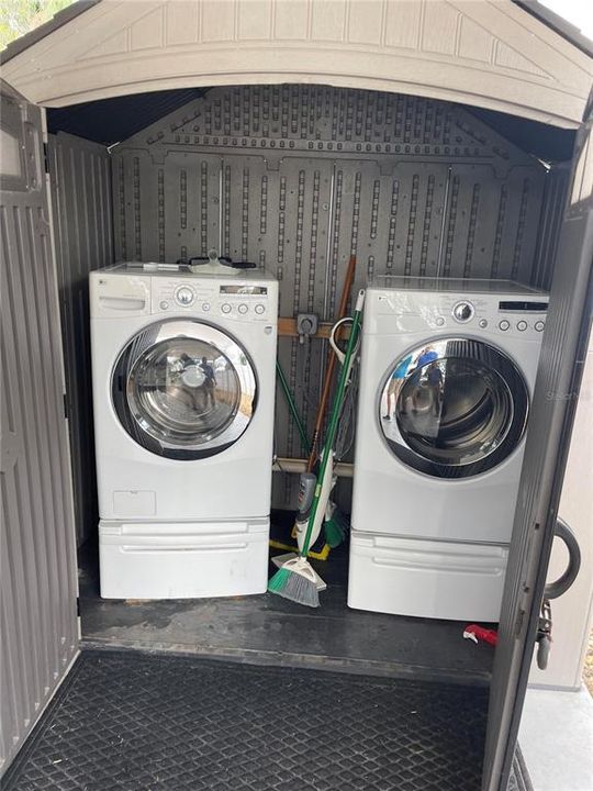 Laundry Shed under carport