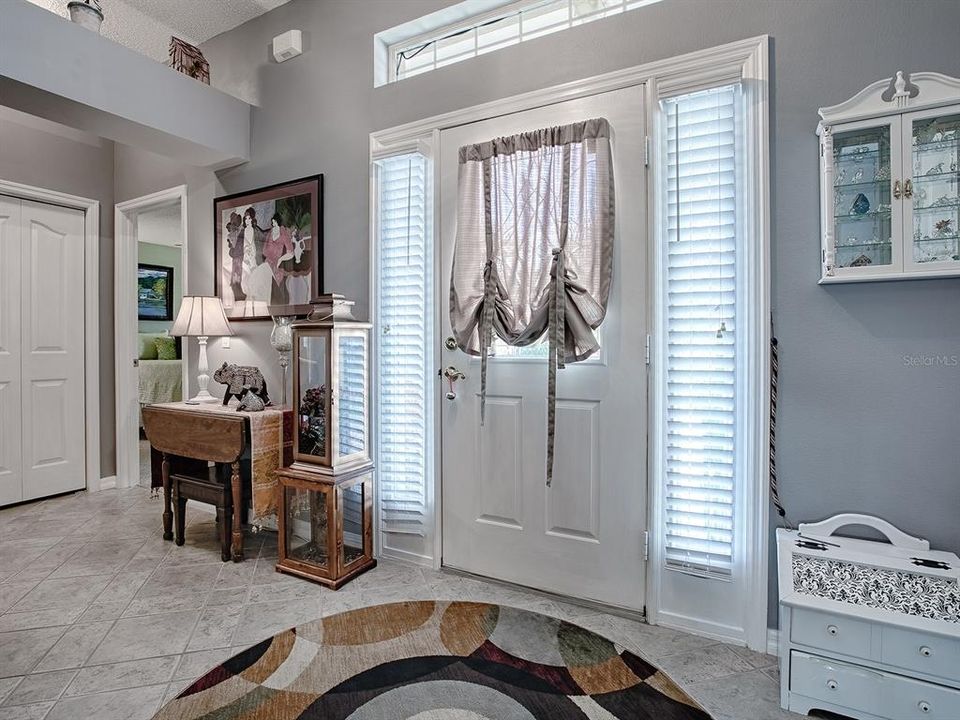 FOYER AND TRANSOM WINDOW