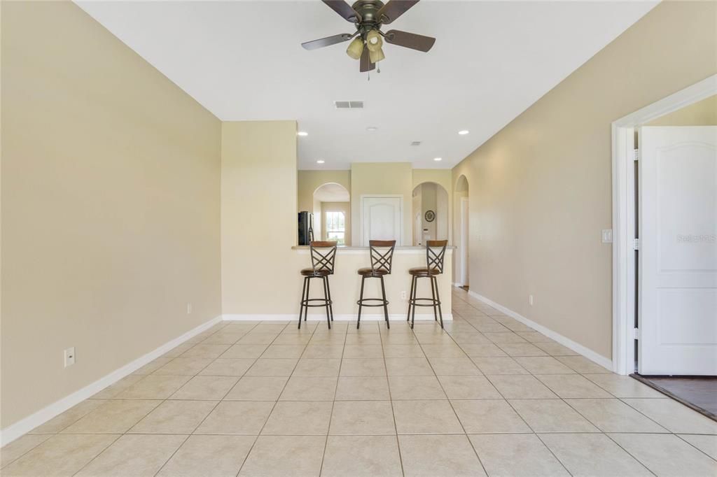 Family Room and Kitchen