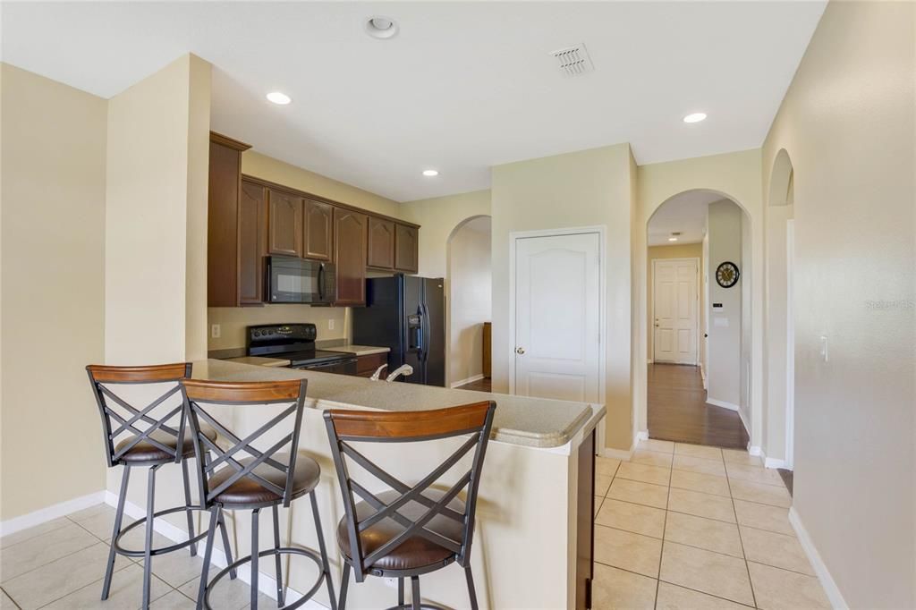 Family Room and Kitchen