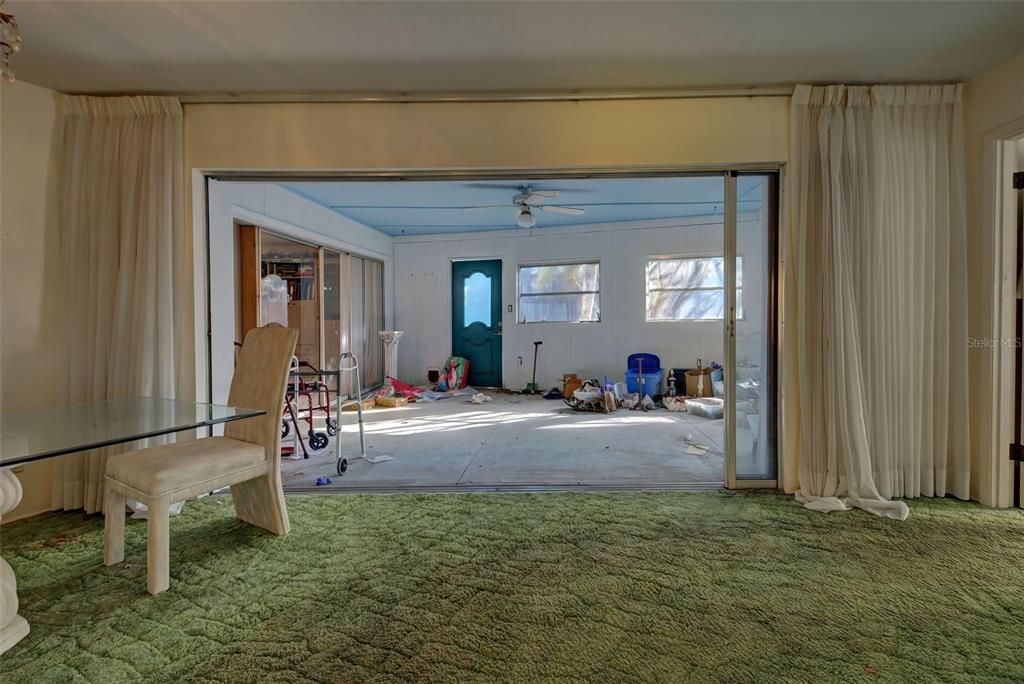 View of Lanai from Dining Room