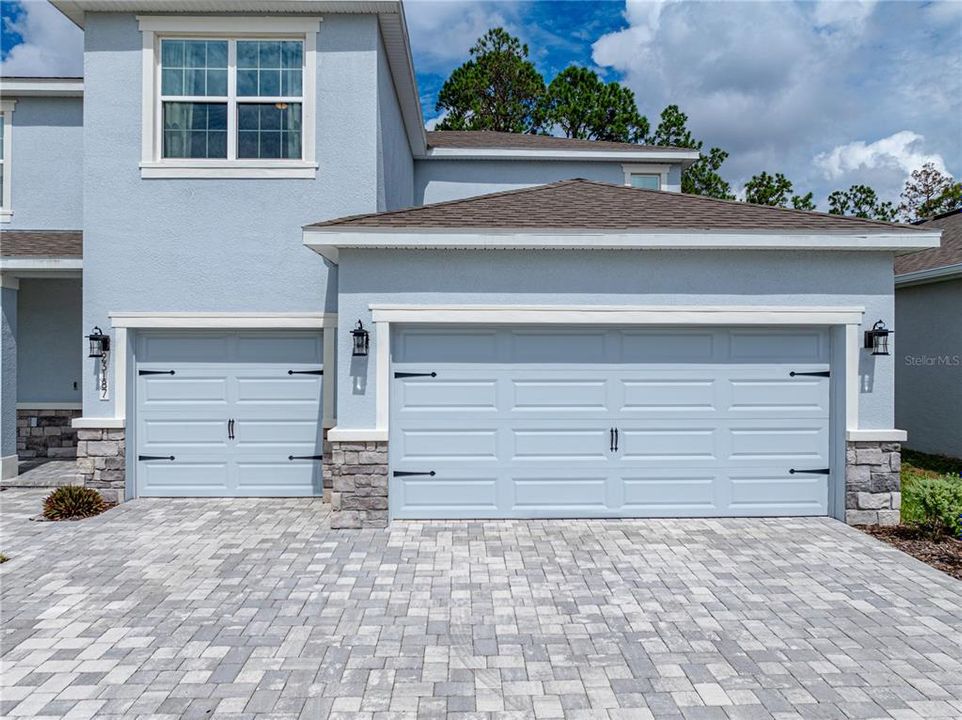 3 Car Carriage Door Garage Shot