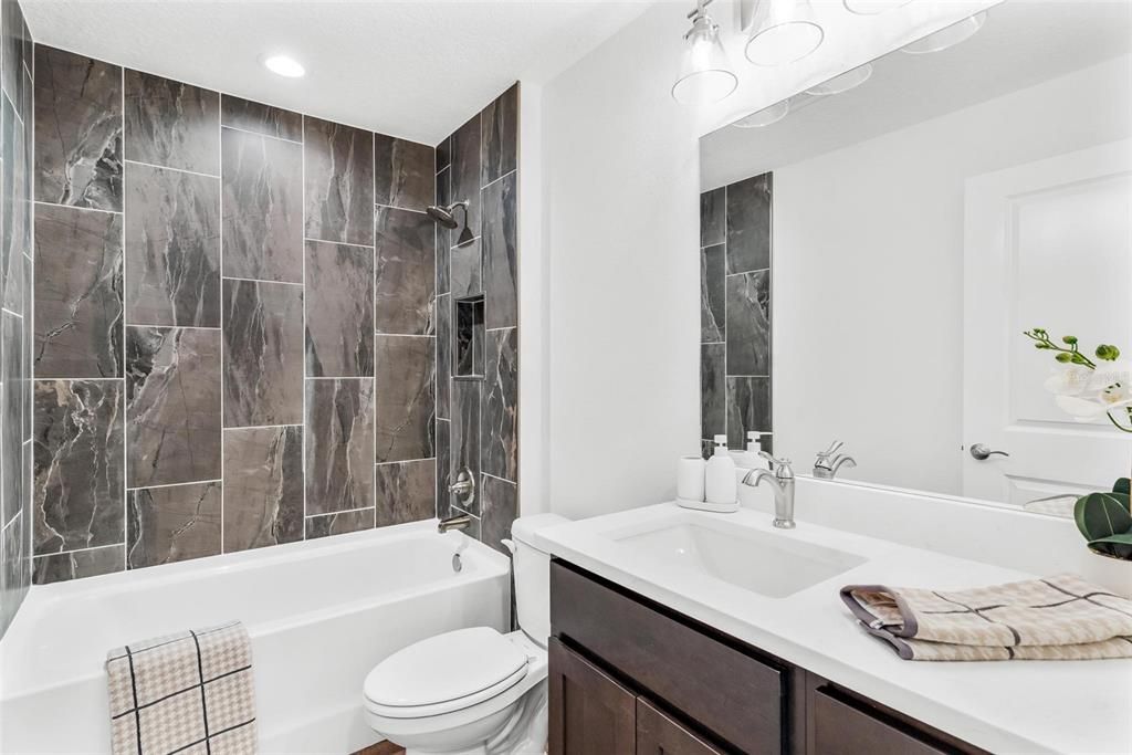 Guest Bathroom with Tub and Shower Combo