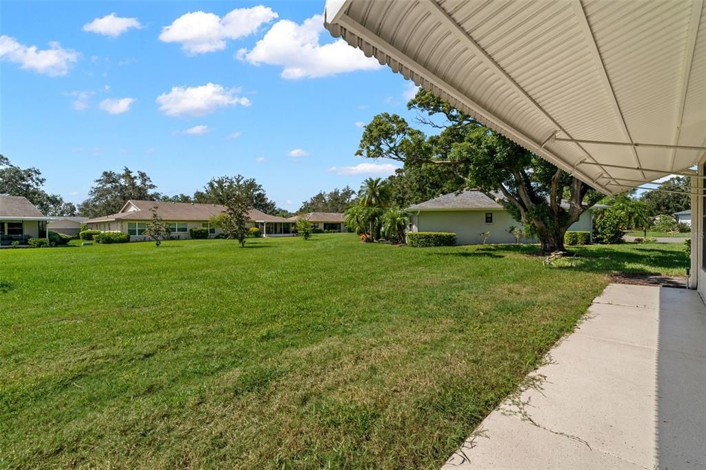 rear patio