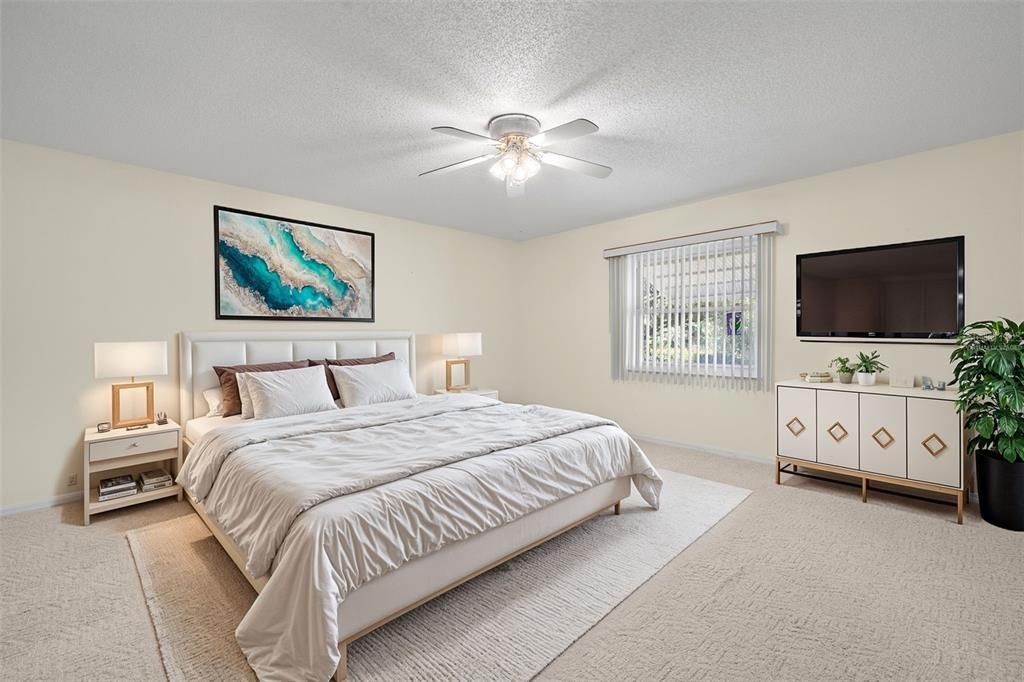 master bedroom virtually staged