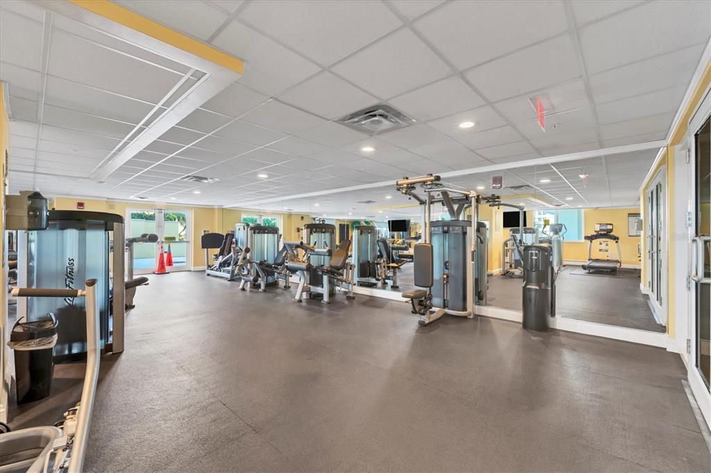 Fitness center.