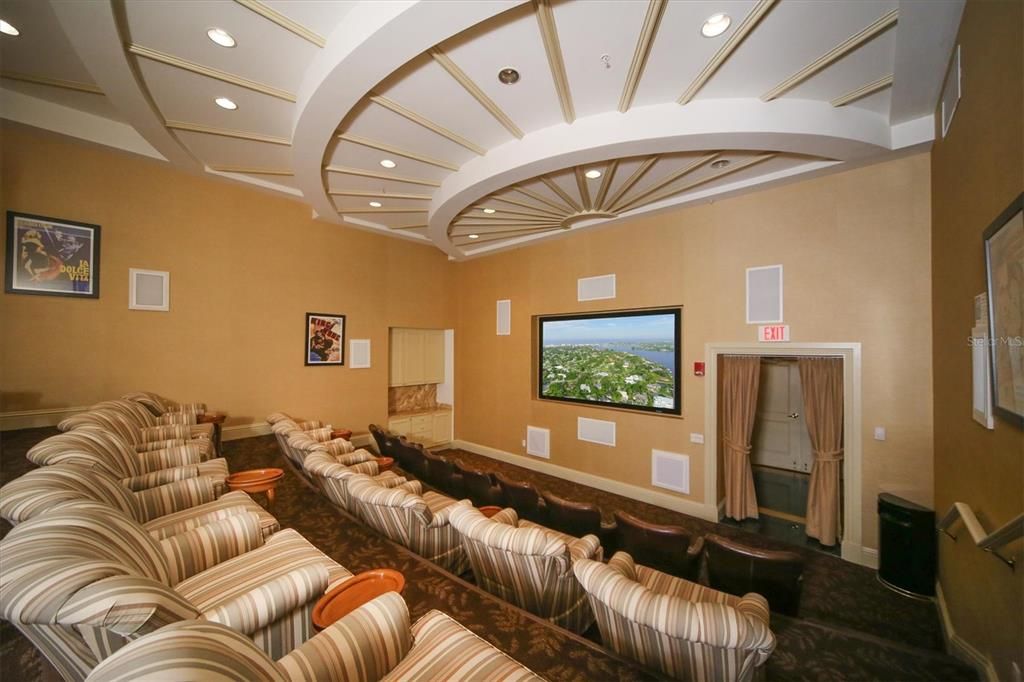 Movie room.