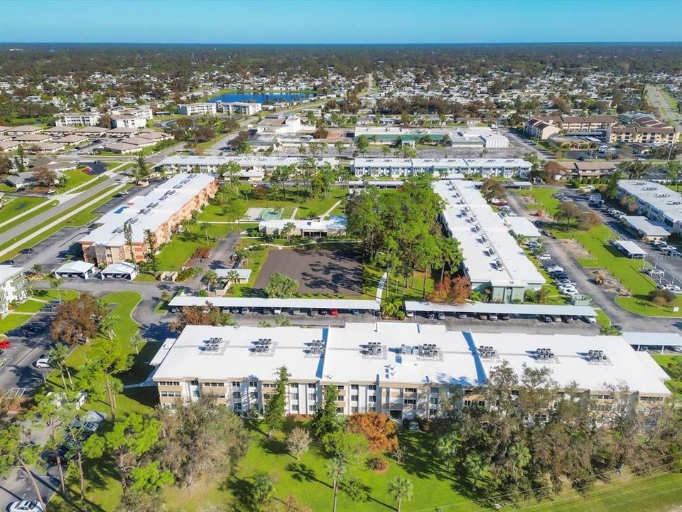 Aerial view of Building