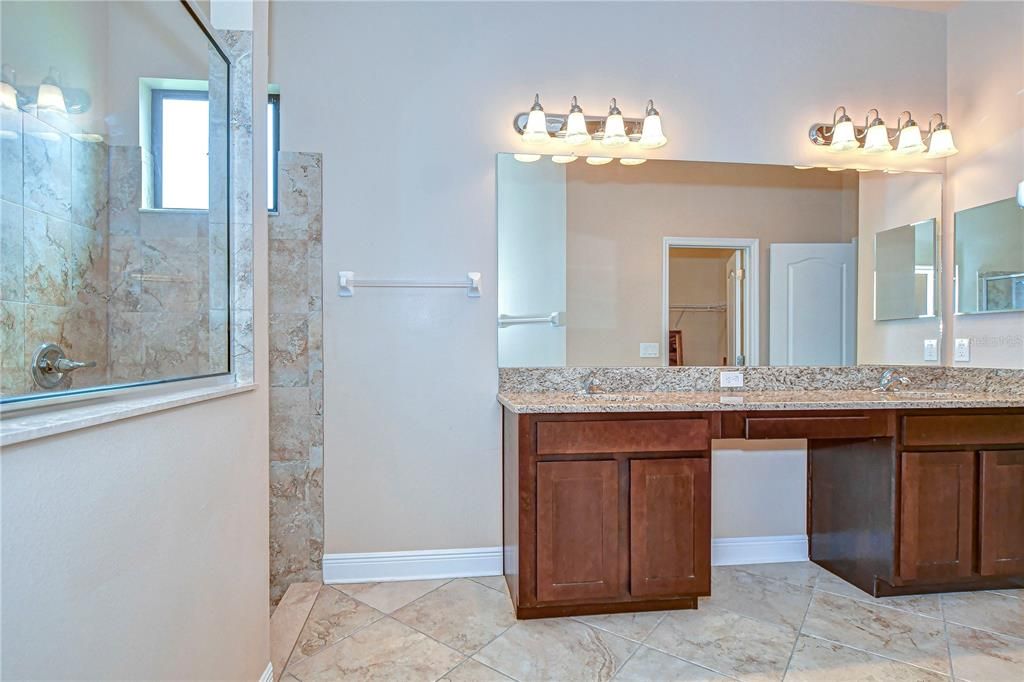 Large walk-in shower!