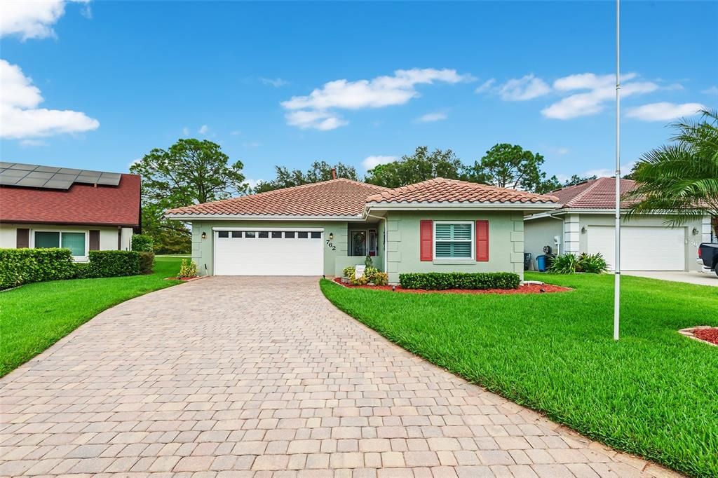 EXTERIOR FRONT. NOTE LONG DRIVEWAY!