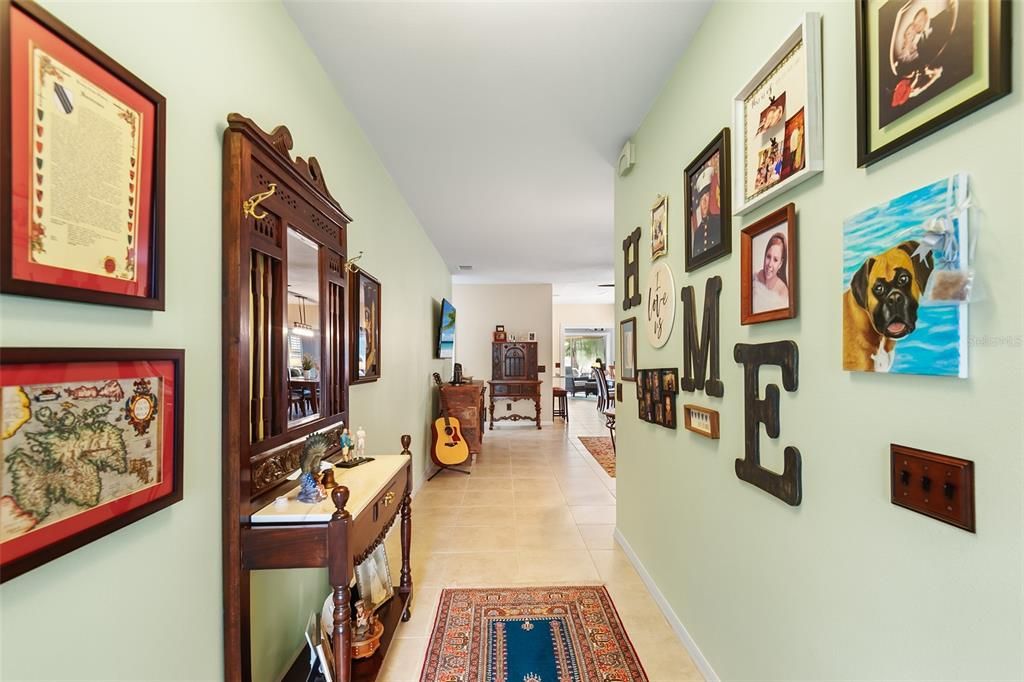 VIEW OF ENTRY FOYER TOWARDS LIVING ROOM