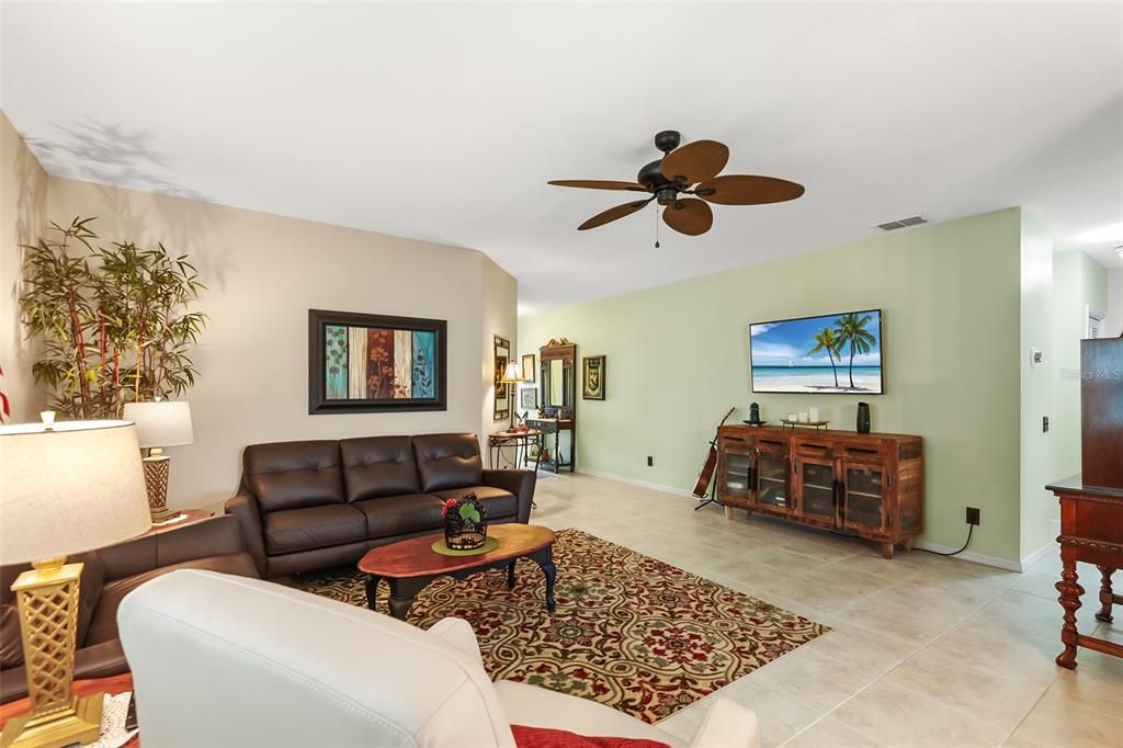 VIEW TOWARDS LIVING ROOM FROM DINING ROOM