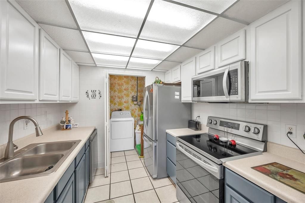 Kitchen with laundry/pantry